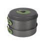Набір туристичного посуду Bo-Camp Explorer 4 Pieces 21 Hard Anodized Grey/Green (2200241)
