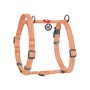 Шлея для собак WAUDOG Н-подібна Re-cotton з QR паспортом, світловідбивна M помаранчева (25924)