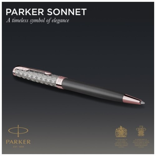 Ручка кулькова Parker SONNET 17 Metal & Grey Lacquer PGT BP (68 232)