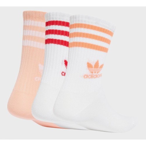 Шкарпетки Adidas Crew Sock 3str JI9472 білий, рожевий, червоний XS (34-36) (4067905454709)