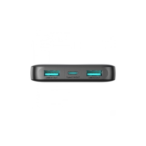 Батарея універсальна JOYROOM 10000mAh 12W 2*USB-A, USB-C In/Out, Black (JR-PBF12 / 6956116713256)