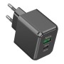 Зарядний пристрій HOCO CS14A Ocean 1xUSB-C PD20W + 1xUSB QC3.0 Black (6942007603898)