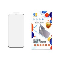 Скло захисне Drobak Apple iPhone 15 Plus (Black) (292908)