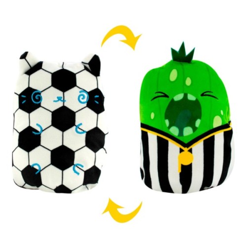 М'яка іграшка Cats vs Pickles 2 в 1 – Котик та огірок Футбол (CVP2200-2)