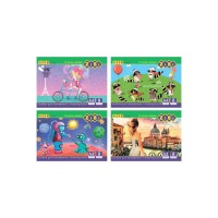 Альбом для малювання ZiBi А4, KIDS Line 8 аркушів, на скобі (ZB.1420)