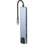 Концентратор Dynamode USB-C 8-in-1 HDMI 4K30Hz + 1xRJ45 + 1xUSB 3.0 + 1xUSB 2.0 + 1xUSB-C PD (BYL-2017L)