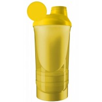 Шейкер спортивний Shaker360 Wave 600ml + 2 контейнера Yellow (Wave+Yellow)