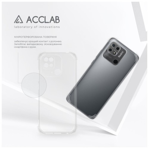 Чохол до мобільного телефона ACCLAB ShockProof Xiaomi Redmi 10C Transparent (1283126554094)