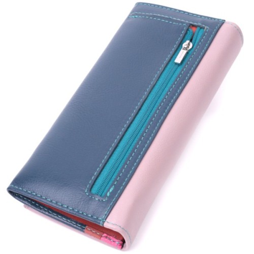 Гаманець ST Leather З натуральної шкіри Різнобарвний (22521)