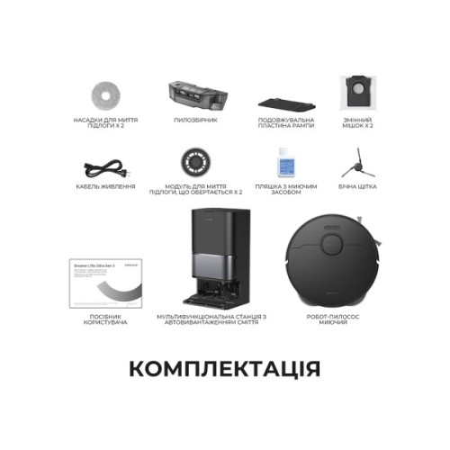 Пилосос Dreame Bot L10s Ultra Gen 3 Black (RLL53SE-bl)