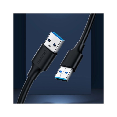 Дата кабель USB 2.0 AM/AM 1.5m US102 black Ugreen (10310)