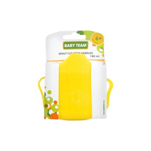 Поїльник-непроливайка Baby Team Спаут з ручками 180 мл (4824428050074)