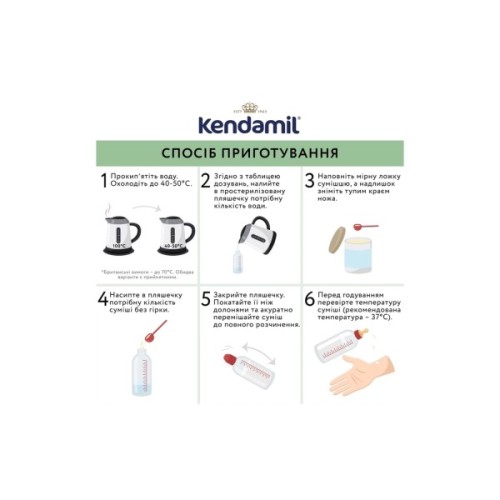 Дитяча суміш Kendamil Organic 2 6-12 місяців 800 г (92000042)