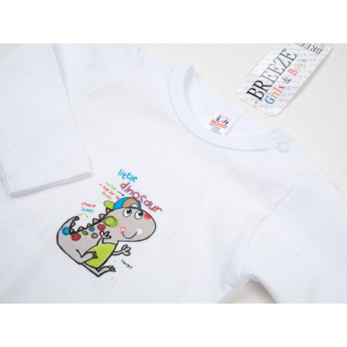 Боді дитяче Breeze з довгим рукавом (1027-86-white)