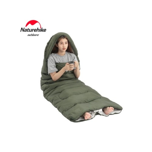 Спальний мішок Naturehike Y150L NH21MSD08, лівий, темно-зелений (6975641888758)