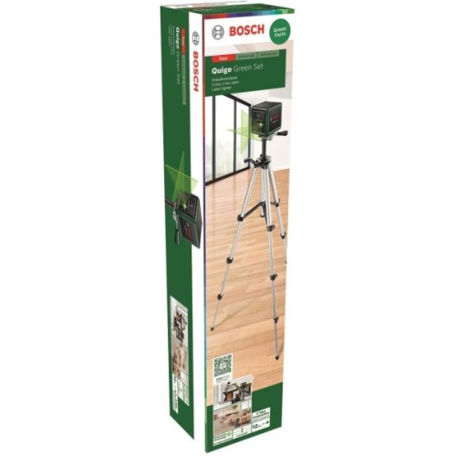 Лазерний нівелір Bosch Quigo Green, до 12м, 0.6мм/м, 1.098кг (0.603.663.C04)