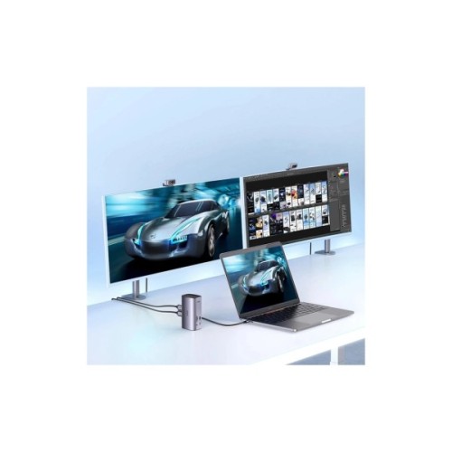 Порт-реплікатор Ugreen USB-C Multifunctional Docking Station 12in1 USB HDMI DP RJ45 AUX SD TF (90325)