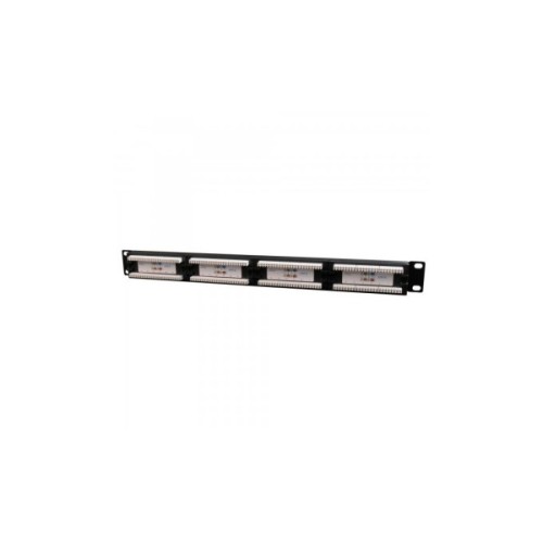 Патч-панель 19" 24xRJ-45 UTP cat.6, 1U, тип 110 Cablexpert (NPP-C624CM-001)