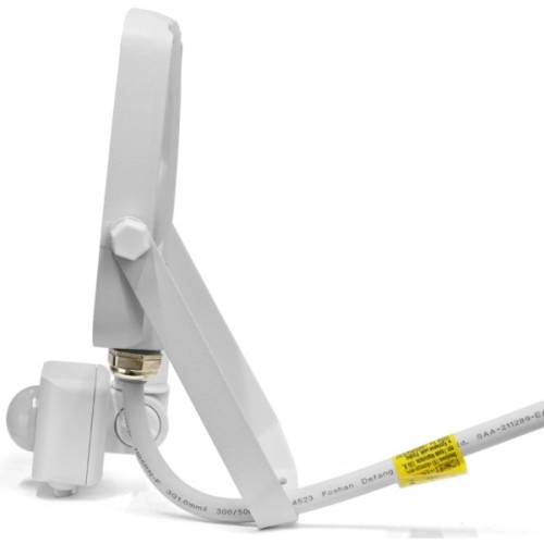 Прожектор Videx F5 10W 3000-5000-6500K з датчиком руху 230V White (VL-F5-010CW-S)