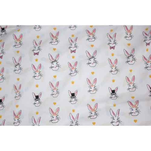 Постільна білизна MirSon Бязь 17-0529 Bunnies white Дитячий (2200003673999)