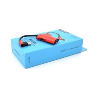 Перехідник USB-C 4-in-1 Audio Adapter USB-C + 3.5mm red iKAKU (KSC-377-TC-R)