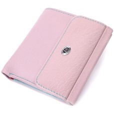 Гаманець ST Leather З натуральної шкіри Бежевий (19495)