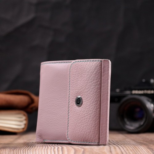 Гаманець ST Leather З натуральної шкіри Бежевий (19495)