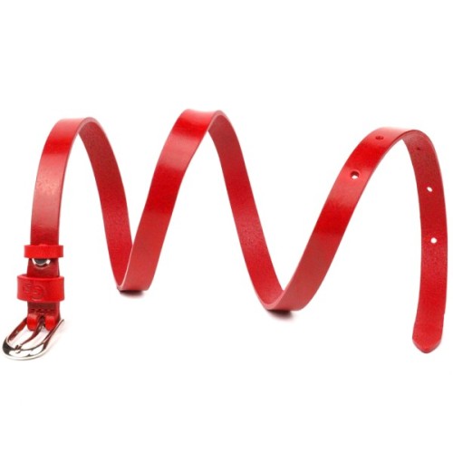 Ремінь Grande Pelle Жіночий з натуральної шкіри Червоний (21439)