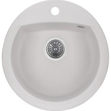 Мийка кухонна GRANADO RONDA white з сифоном (470*490mm.) (gr2205)