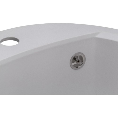 Мийка кухонна GRANADO RONDA white з сифоном (470*490mm.) (gr2205)