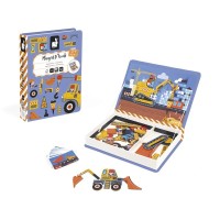 Розвиваюча іграшка Janod Магнітна книга Будівництво 70 елементів (J02526)