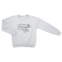 Кофта дитяча Breeze з квіткою (22228-152G-gray)