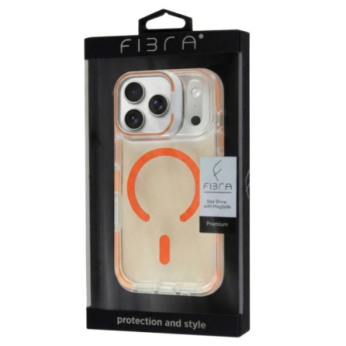 Чохол до мобільного телефона BeCover FIBRA Star Shine MagSafe Apple iPhone 17 Pro Orange (715429)