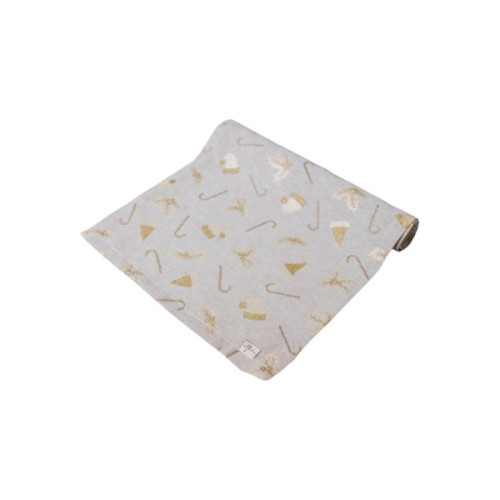 Доріжка на стіл Прованс Шапочки на бежевому 40х180 см (036824)