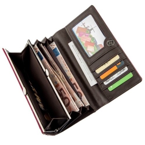 Гаманець Kivi З екошкіри Малиновий (19078)