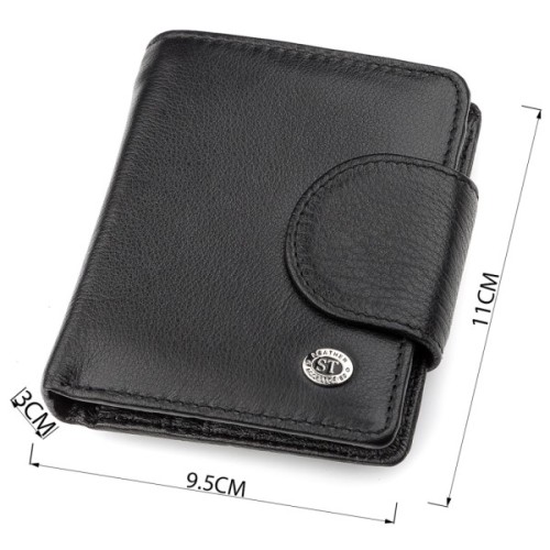 Гаманець ST Leather Шкіряний Чорний (18497)