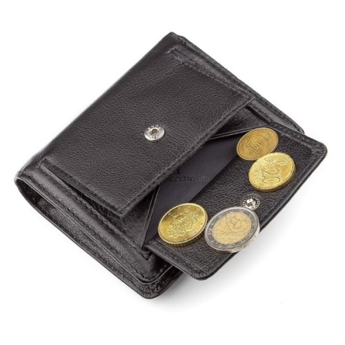 Гаманець ST Leather Шкіряний Чорний (18497)