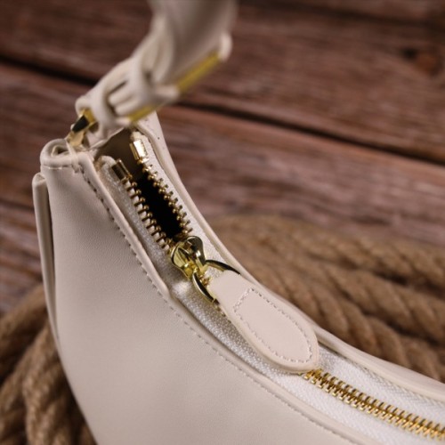 Сумка Vintage З натуральної гладкої шкіри Молочна (21287)