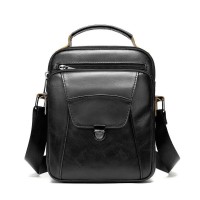 Сумка Vintage Зі щільної шкіри Чорна (14995)