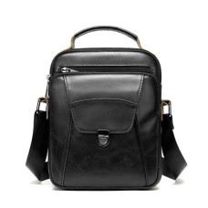 Сумка Vintage Зі щільної шкіри Чорна (14995)