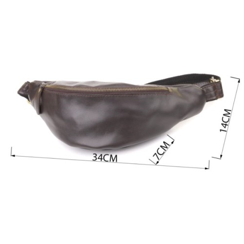 Сумка Shvigel З натуральної шкіри Коричнева (23144)