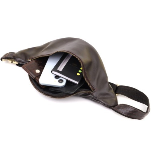 Сумка Shvigel З натуральної шкіри Коричнева (23144)