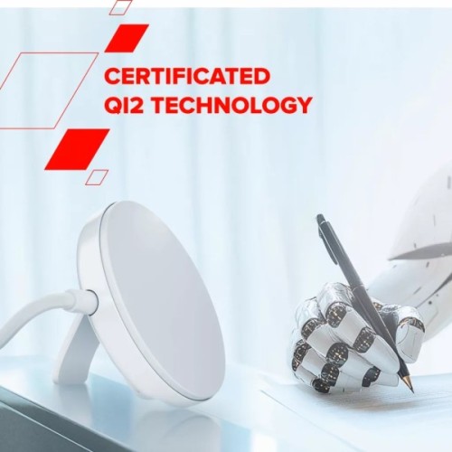 Зарядний пристрій Canyon wireless charger WS-105 15W Qi2 White (CNS-WCS105W)