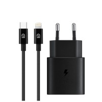 Зарядний пристрій Armorstandart AR-TA800 25W USB-C + cable USB-C to Lightning black (ARM77721)