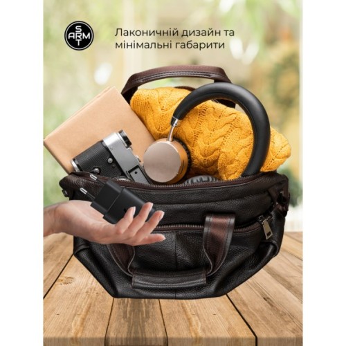 Зарядний пристрій Armorstandart AR-TA800 25W USB-C + cable USB-C to Lightning black (ARM77721)