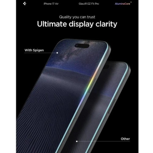 Скло захисне Spigen Glas.tR EZ Fit Pro HD iPhone 17 Air (AGL09870)