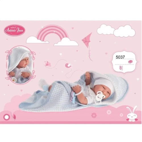 Пупс Antonio Juan вініловий Карло в ковдрі 42 см (5037)