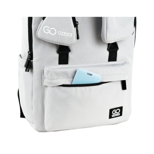Рюкзак шкільний GoPack Education Teens 178 сірий (GO25-178L-2)
