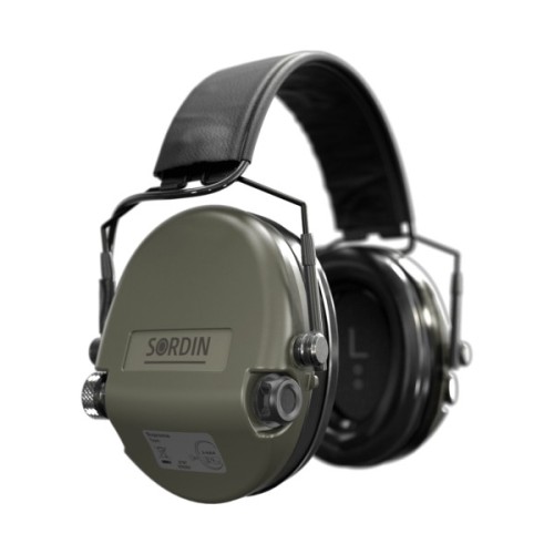 Тактичні навушники Sordin Supreme MIL AUX SFA з верхнім тримачем (74508-06-S)