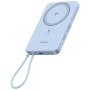 Батарея універсальна Ugreen 10000mAh 30W 1xUSB-C + 15W Magnetic Wireless + cable USB-C blue (65839B)